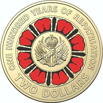 2019 $2 ANZAC 100 Years Of Repatriation Australian Two Dollar Coin CIRC • $9.99