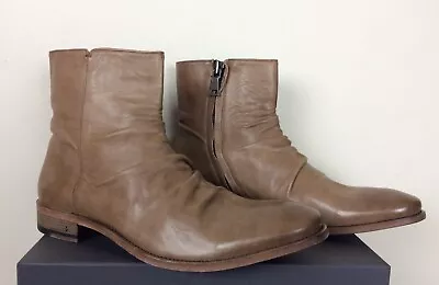 $698 Brand New John Varvatos Collection Morrison Sharpei Leather Boots 11.5 • $349.99