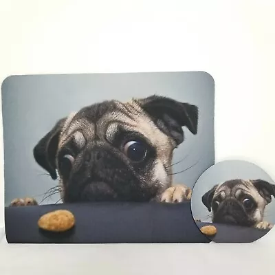  Lovely Pug Dog Gaming Mouse Pad Non-Slip Rectangle Mouse Mat And Coaster Puppy • $9.98