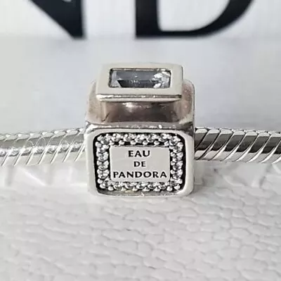 Genuine Pandora Bracelet Charm - Silver Eau De Pandora Perfume Bottle S925 ALE • £2.20