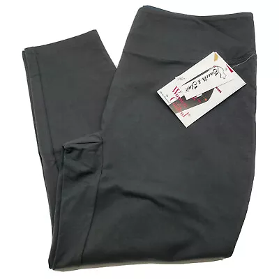 XL A46602 Women With Control Tummy Control Regular SMOOTH SLEEK Leggings Grey • $14.88