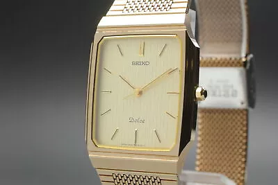 Vintage [MINT] Seiko Dolce 9531-5160 Gold Square Men's Quartz Watch From JAPAN • $189.99