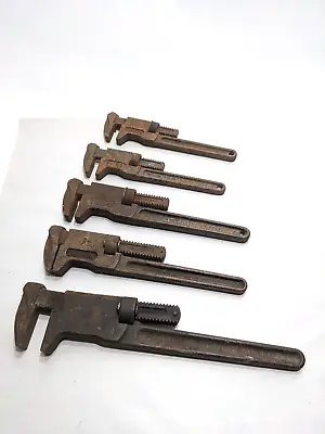 Lot Of 5 Vtg TRIMO Monkey Wrenches 12 12 15 15 18 MADE IN USA • $95