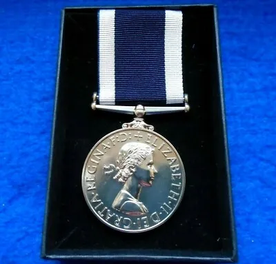 Erii Royal Navy Long Service & Good Conduct Full Size Medal Presentation Box • £22