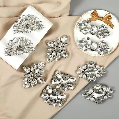 Crystal Charm Buckle Rhinestones Shoes Decorations Charms Jewelry  High Heel • $9.48