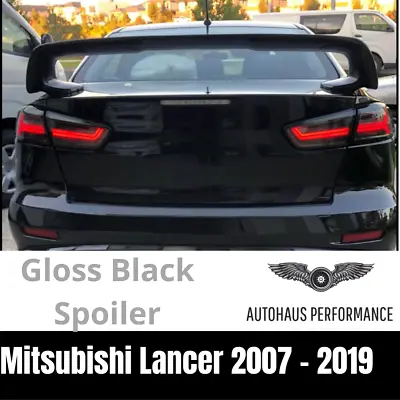 $329 • Buy EVO X Style Trunk Spoiler Gloss Black For 2007 - 2019 Mitsubishi Lancer CJ + 