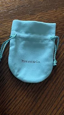 Tiffany & Co Empty Packaging Small Blue Drawstring  Jewelry Pouch ORIGINAL • $9