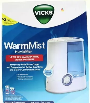 Vicks V750 Warm Mist Room Humidifier 1.0 Gallon Capacity • $35