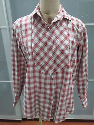 Gant By Michael Bastian Plaid Button Down Tunic Shirt 10 • $23