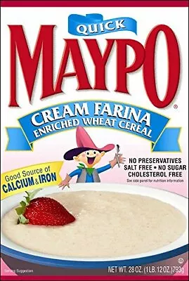 Maypo Cereal Cream Farina 28 Oz - Case Of 12 • $68.76