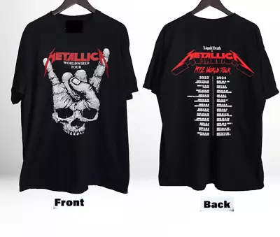 Tour Metallica 2024 T-Shirt 2023 M72 Metal Band Music Event World Seasons L2603_ • $18.99
