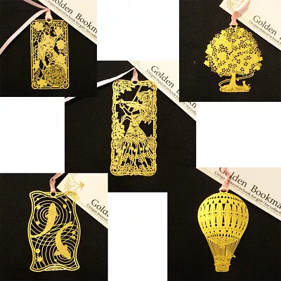 £2.19 • Buy Japanese Style Gold Metal Bookmarks For Books Book Markers Gift For Readers