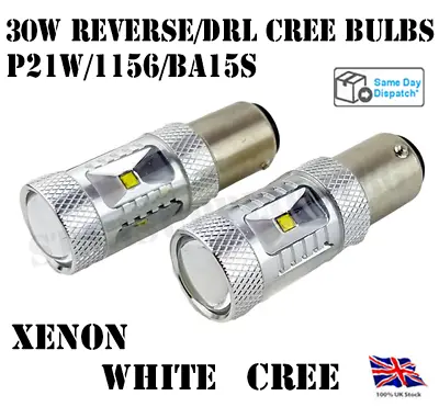 2x 1156/ba15s/382/p21w Cree Led White Canbus Reverse/fog/drl Bulbs Audi Bmw Vw • $24.89