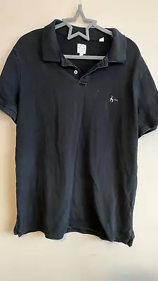 Jack Wills Black Polo Shirt Size L • £3