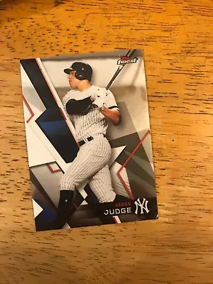 2018 Topps Finest Baseball Card Aaron Judge New York Yankees #1 • £1.25