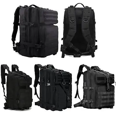 30L/40L/45L/50L Military Tactical Backpack Army Molle Rucksack Assault Pack Bags • £14.99