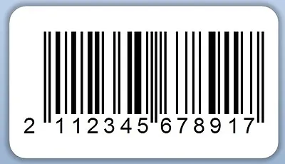 EAN Printed Barcode Self Adhesive Labels Stickers PR24 • £9.99