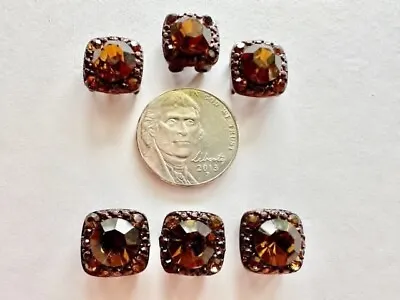 2 Hole Slider Beads Gaiety Smoked Topaz In Chocolate Brown  #6 • $6.95