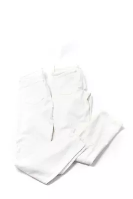 J Brand Womens Cotton Distress Colored Skinny Leg Jeans White Size EUR25 Lot 2 • $40.81