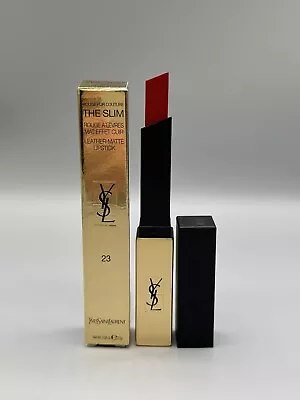 YSL Rouge Pur Couture Leather Matte 23 The Slim Lipstick 2.2gBoxed • £16.95