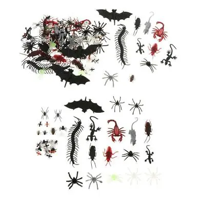 £5.51 • Buy 44/150 PCS Plastic Realistic Bugs Lifelike Insects Figures Toys Assorted Spider
