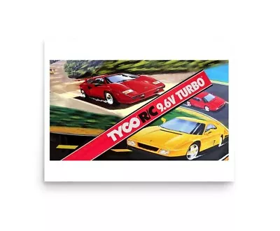 16  POSTER TYCO Lamborghini Countach V Ferrari 348 9.6v TwinTurbo Vintage RC R/C • $51.37