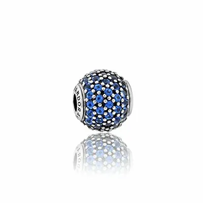 £26.90 • Buy PANDORA Essence Peace Charm Blue Crystal Silver Bead Charm - 796060NCB