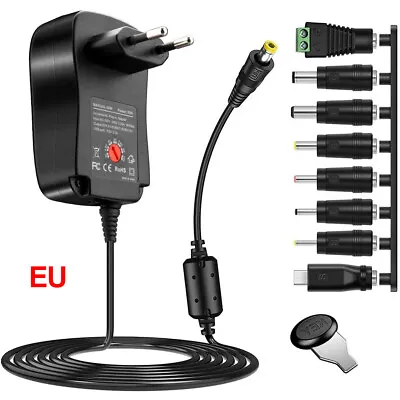 $14.24 • Buy Multi Voltage Switching Replacement Power Supply Cord For Universal AC Adapter 