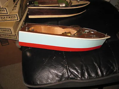 Vintage C.1950s-60s Wooden Boat With Motor • $129.99