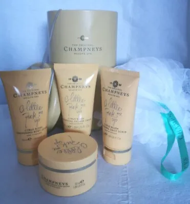 Champneys CITRUS BLUSH Time For A Good Morning Body Butter/Lotion Tin Gift Set  • £24.95