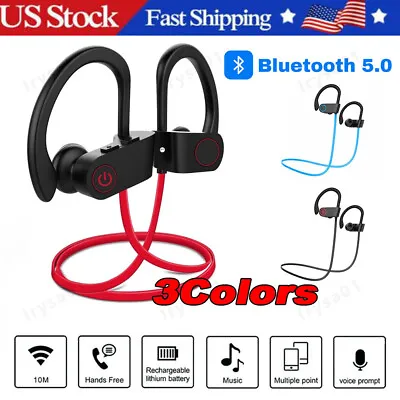 Waterproof Bluetooth 5.0 Earbuds Stereo Sport Wireless Headphones In Ear Headset • $9.48