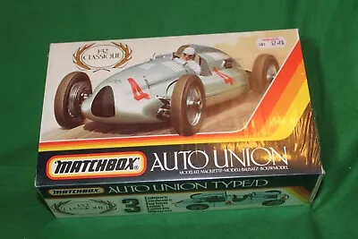 Vintage Matchbox Auto Union Race Car Model Kit 1/32 #pk-312 Sealed Box • £42.99