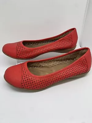 GH BASS Madeline Red Slip-On Flats Women’s Shoes Size 8.5 • $16.95