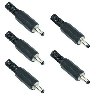 5x 1.3mm X 3.5mm DC Male Power Plug Jack Connector Laptop • £4.69