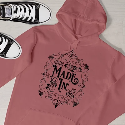 £23.99 • Buy 65th Birthday Gift For Her Him, Made In 1958, 65th Happy Birthday Hoodie Gifts