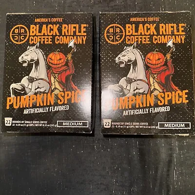 Black Rifle Coffee Company Pumpkin Spice Medium 22 K-Cups Pods Lot Of 2 • $25