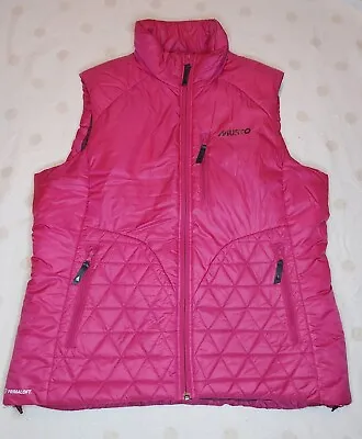 Musto Evolution Primaloft Womens Pink Gilet UK Size 16 • £28