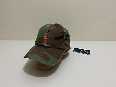 Polo Ralph Lauren Mens Cap Hat One Size Camo Camouflage Print Strap New W Tags • $139.95