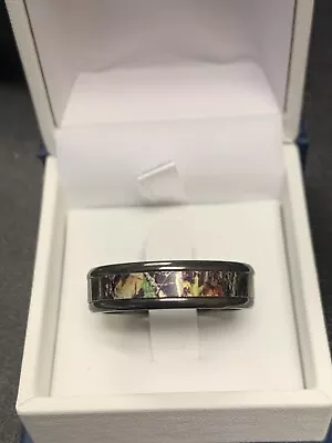 Mossy Oak LX Mens Titanium Black Wedding Band Ring Sz 12 Never Worn • $30