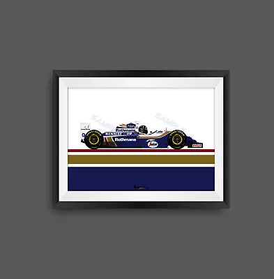 Damon Hill Williams FW16 F1 Print - Scuderia GP • £24