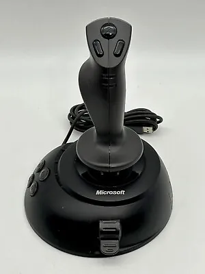 Microsoft Sidewinder Joystick X05-63895 Black Wired USB PC SHIPS FAST L@@K • $12.74