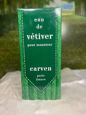 Carven Eau De Vetiver Pour Monsieur 4 Fl Oz Edt Splash (new With Box) • $279.50