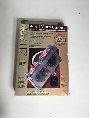 Allsop 4-in-1 VCR Video Cleaner VHS  Drive Dry #61000 Refillable Bottle • $14.98