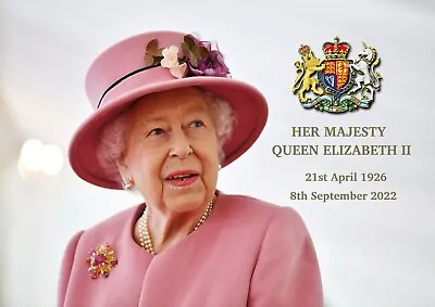 Queen Elizabeth II RIP Remembrance Memorabilia A4 Photo Print • £5.99