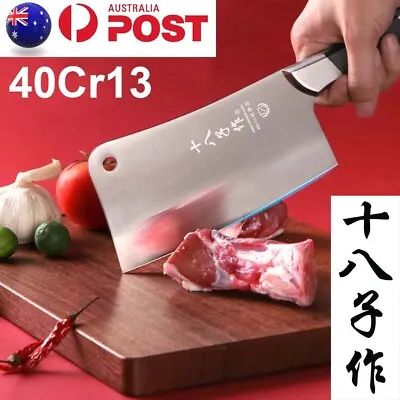 Chinese Kitchen Knife Chef Cleaver Cutting Chopping Stainless Steel Chopper AU • $39.99