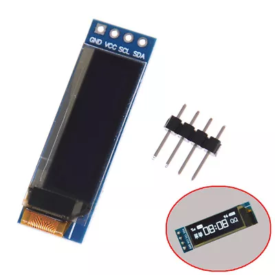 $3.62 • Buy IIC I2C 0.91  128x32 White OLED LCD Display Module 3.3v 5v For Arduino P FA B~je