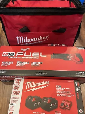 Brand NEW Milwaukee M18 FUEL SAWZALL Reciprocating Saw - 2 Battery XC5.0 Kit • $374.95