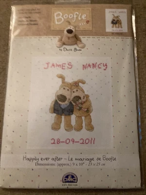 £13 • Buy DMC Boofle Wedding Happily Ever After NEW Cross Stitch Kit