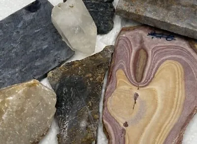 $29 • Buy Lapidary LOT, AS IS ESTATE LOT GIFT Idea Slabs Rough Mineral Gem