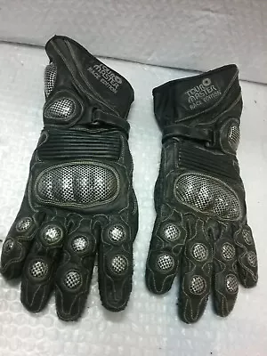 Tour Master TourMaster Race Edition Leather Motocycle Gloves Black S Carbon  • $39.99